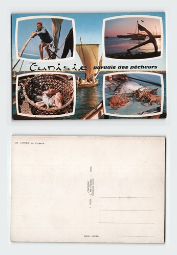 Vintage postkarte tunesien - postkarte,
