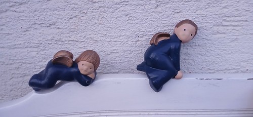 Engel weihnachten keramik - 2x,