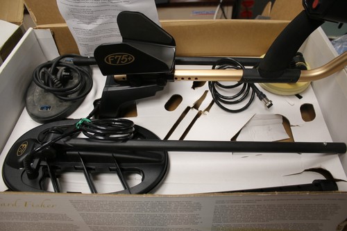 Fisher f75 metal detector with - fisher,