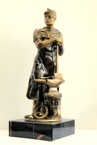 Bronze skulptur schmied - schmied, am