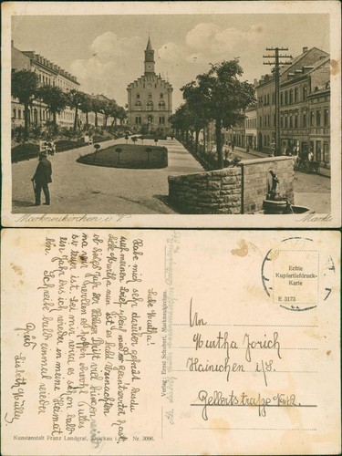 Ansichtskarte markneukirchen - ansichtskarte,