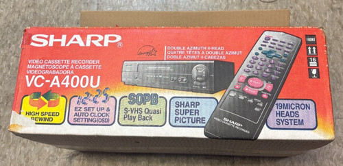 Sharp a400u vhs video - vc-a400u,