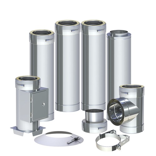 Schornstein paket ø150mm - paket, 5,2m