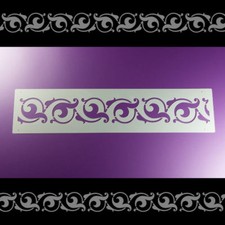 Bordüre Schablone Volute Ornament Ranke Floral - B1B30