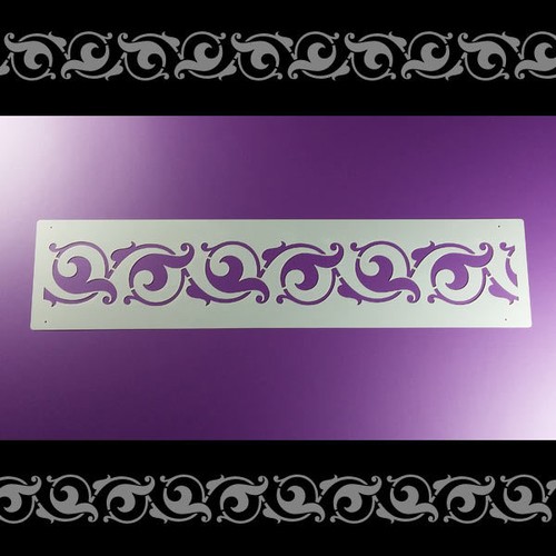 Bordüre schablone volute - bordüre,