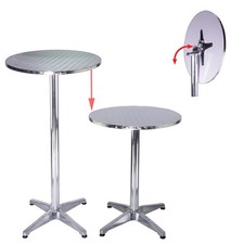 Stehtisch Partytisch Gartentisch ALU klappbar Bistrotisch höhenverstellbar Ø60cm