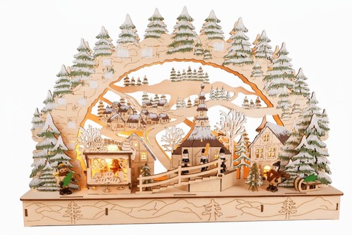 Schwibbogen lichterbogen holz - schwibbogen,