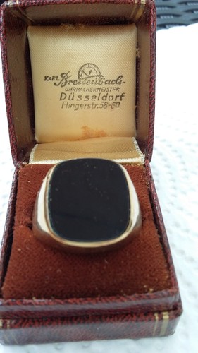 Antiker siegelring 333 gold - siegelring,