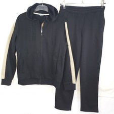 ALEX Damen Jogginganzug Hausanzug Freizeitanzug Gr. S,M,XL schwarz NEU