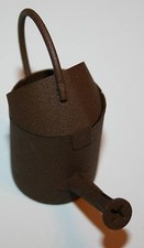 Dekoration Gießkanne Blech braun 5,2 cm h  2,4 cm d  Griff Ausguss Basteln Deko