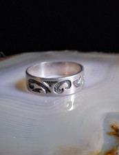 Ring Silber 925 Bandring Hopi