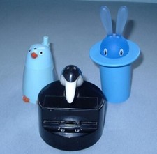 3 Zahnstocherspender Alessi Hase + 2 x Vogel