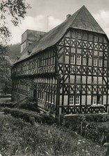 10-851 Ansichtskarte Paulinzella Klosterruine Amtshaus Saalfeld-Rudolstadt DDR