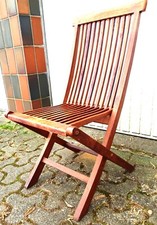 Teak Massiver Gartenstuhl Garten- Klapp- Stuhl Teakholz platzsparend verstaubar