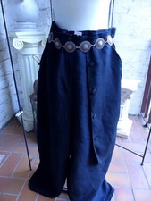 4508 NOOK Leinenhose Ballonhose schwarz Gr. 3