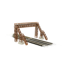 Fußübergang zweigleisig, Fußgängerquerung, Spur N,  elastisch