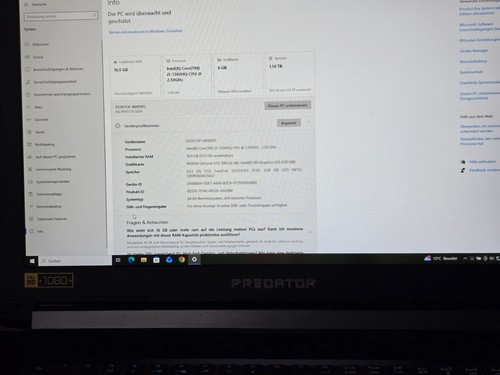 Acer predator laptop schwarz - acer,
