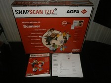 AGFA Snap Scan 1212 verpackt mit Kabeln und Handbuch kostenloser Versand UK