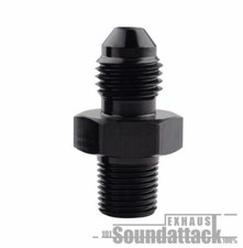 Dash 04 / AN4 - M10 x 1,5 Adapter schwarz (7/16-20 UNF) Luft,Benzin,Wasser,Öl