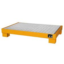 BAUER Auffangwanne Ölauffangwanne Ölwanne 6x60L Fässer mit Gitterrost Orange