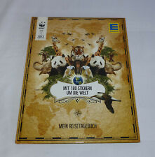 EDEKA - WWF Tier-Abenteuer Mit 180 Stickern um die Welt - Sammel-Album - geklebt