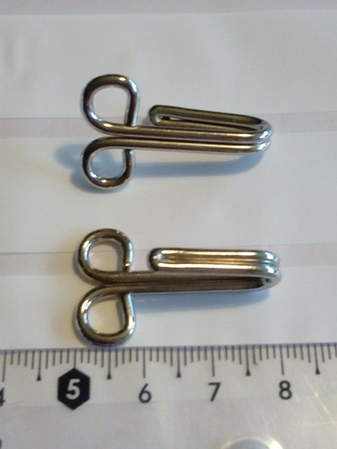 Koppelhaken 30mm silbern für