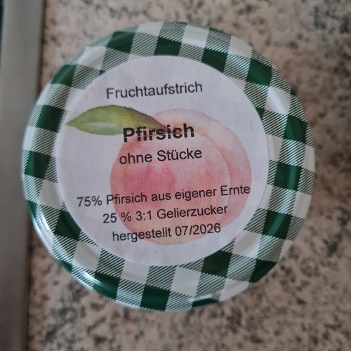 Pfirsich selbstgemachte