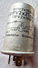 225 * Porsche 356 * Blinkgeber * Blinkrelais * Hella * 91PV2x21cp-6V
