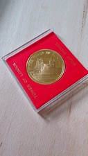 Vintage 1983 Tower of London Solid Bronze Coin In Protective Case