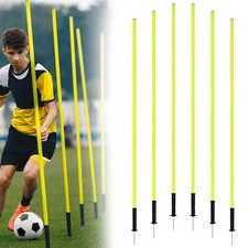 6x 180cm Slalomstangen Set für Agilitytraining Trainingsstangen mit Tragetasche