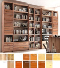 Massivholz bibliothek buche - bibliothek,