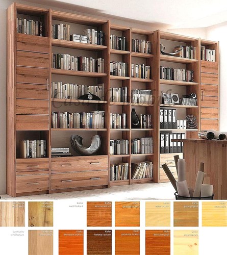 Massivholz bibliothek buche - bibliothek,