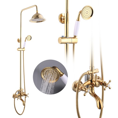 Retro gold duschset - gold,