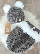 Baby Set 50/56 MÜTZE  Baby Cocoon Fussack  für Fotografie