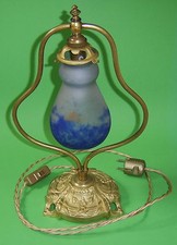 TISCHLEUCHTE  JUGENDSTIL - TISCHLAMPE - FRANKREICH um 1910, sign. G.V.Croismare