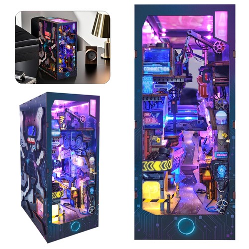 Book nook kit mit led - book,