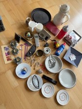 50 er Haus Paket Porzellan Emsa Kanne Teller Schale Brille  Holz Küche  Schüssel