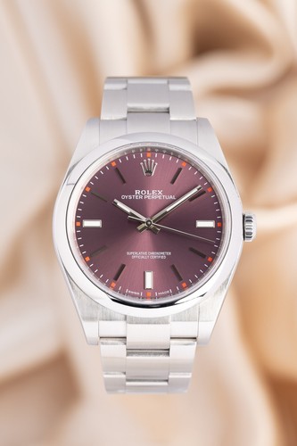 Rolex oyster perpetual red - perpetual, 39