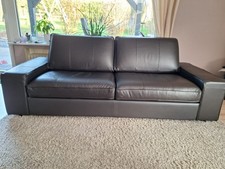 2 Ledersofas (3- & 2-Sitzer)
