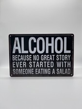 Blechschild Alkohol 20x30cm