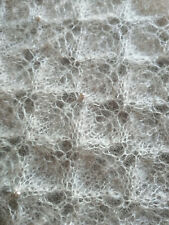 Edle Handarbeit, Lace Schal hochwertigem Kid Mohair+Seide, neu Elfentuch, Perlen