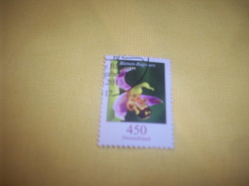 Briefmarke bienen ragwurz - briefmarke,