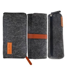 Filz Federmäppchen Federmappe Mäppchen Schlampermäppchen Tasche 3 Stück