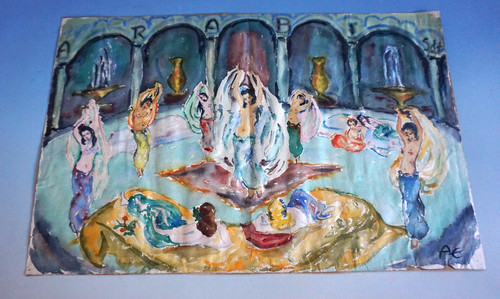 Aquarell tänzerinnen - aquarell,