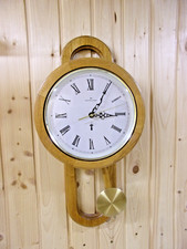 Wanduhr mit Pendel Meister Anker Holz vintage FUNKUHR UHR