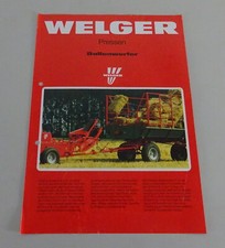 Prospekt / Broschüre Welger Ballenwerfer P 23 / 22 Stand 09/1989