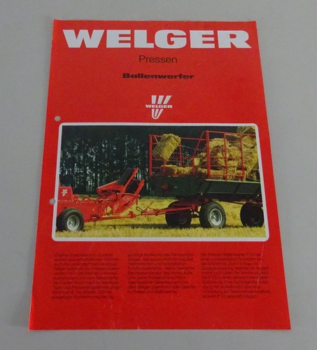 Prospekt broschüre welger - prospekt, /