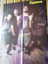 PANTERA POSTER A2 - Vintage 90's  PHIL ANSELMO DIMEBAG THRASH METAL  RAR