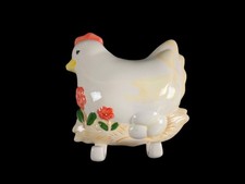 Vintage Keramik Handtuchhalter Küche Haken - Huhn - 20x20 cm - 1980er