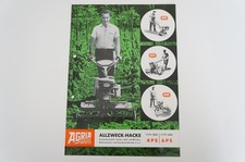 AGRIA Allzweckhacke Prospekt Typ 4000 u 6000 4 Seiten 1965